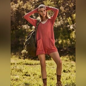 EUC Free People Movement size XS Hot Shot Long Sleeve Romper